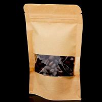 Пакет крафт zip-lock с окном 9*14см